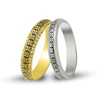 14K Gold Art Design Wedding Band Ring