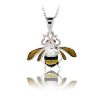 14K Gold Bee Necklace