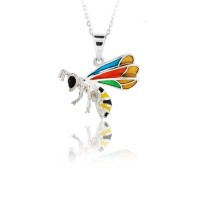 14K Gold Bee Necklace