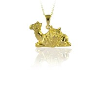 14K Gold Camel Necklace