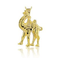 14K Gold Camel Necklace