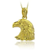 14K Gold Eagle Necklace