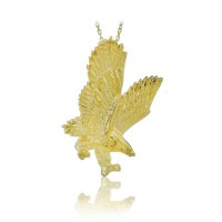 14K Gold Eagle Necklace