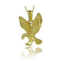 14K Gold Eagle Necklace