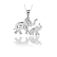 14K Gold Elephant Necklace