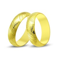 14K Gold Fantasy Wedding Band Ring