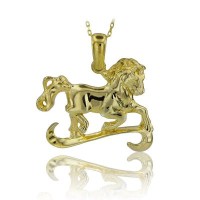 14K Gold Horse Necklace