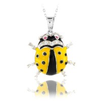 14K Gold Ladybug Necklace