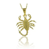 14K Gold Scorpion Necklace