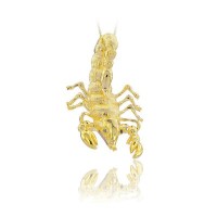 14K Gold Scorpion Necklace