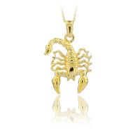 14K Gold Scorpion Necklace