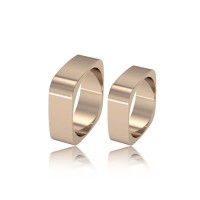 14K Rose Gold Fantasy Wedding Band Ring