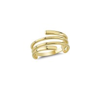 14K Solid Gold Art Design Fashion Ladies Ring