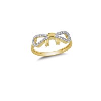 14K Solid Gold Art Design Fashion Ladies Ring