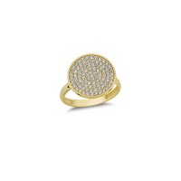 14K Solid Gold Art Design Fashion Ladies Ring