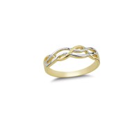 14K Solid Gold Art Design Fashion Ivy Ladies Ring