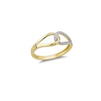 14K Solid Gold Art Design Fashion Ladies Ring