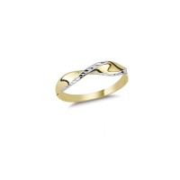 14K Solid Gold Art Design Fashion Ladies Ring