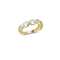 14K Solid Gold Art Design Fashion Ladies Ring