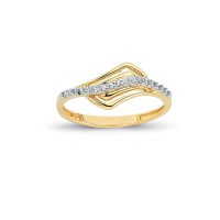 14K Solid Gold Art Design Fashion Ladies Ring