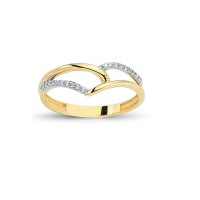 14K Solid Gold Art Design Fashion Ladies Ring