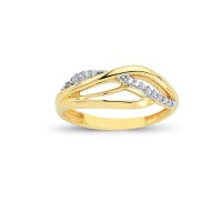 14K Solid Gold Art Design Fashion Ladies Ring