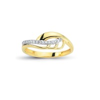 14K Solid Gold Art Design Fashion Ladies Ring