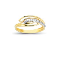 14K Solid Gold Art Design Fashion Ladies Ring