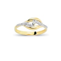 14K Solid Gold Art Design Fashion Ladies Ring