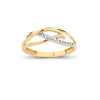 14K Solid Gold Art Design Fashion Ladies Ring