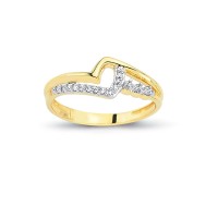 14K Solid Gold Art Design Fashion Ladies Ring