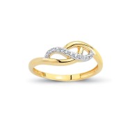 14K Solid Gold Art Design Fashion Ladies Ring