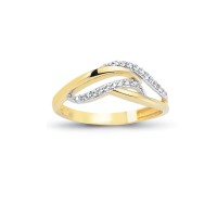 14K Solid Gold Art Design Fashion Ladies Ring