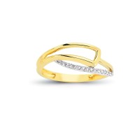 14K Solid Gold Art Design Fashion Ladies Ring