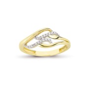 14K Solid Gold Art Design Fashion Ladies Ring