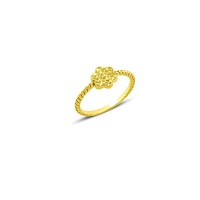 14K Solid Gold Art Design Fashion Ladies Ring