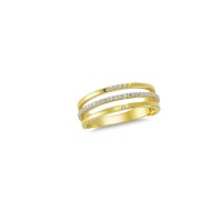 14K Solid Gold Art Design Fashion Ladies Ring