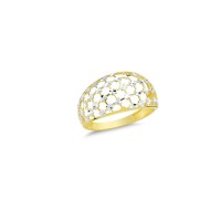 14K Solid Gold Art Design Fashion Ladies Ring