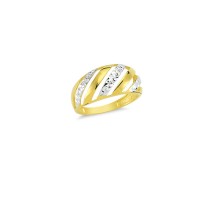 14K Solid Gold Art Design Fashion Ladies Ring