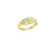 14K Solid Gold Art Design Fashion Ladies Ring