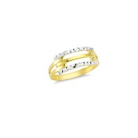 14K Solid Gold Art Design Fashion Ladies Ring