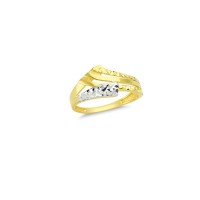 14K Solid Gold Art Design Fashion Ladies Ring