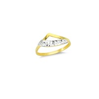 14K Solid Gold Art Design Fashion Ladies Ring