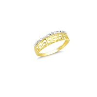 14K Solid Gold Art Design Fashion Ladies Ring