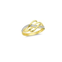 14K Solid Gold Art Design Fashion Ladies Ring