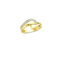 14K Solid Gold Art Design Fashion Ladies Ring