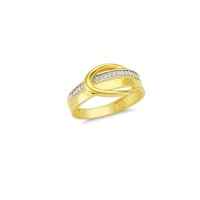 14K Solid Gold Art Design Fashion Ladies Ring