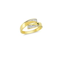 14K Solid Gold Art Design Fashion Ladies Ring