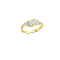 14K Solid Gold Art Design Fashion Ladies Ring