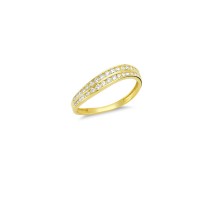 14K Solid Gold Art Design Fashion Ladies Ring